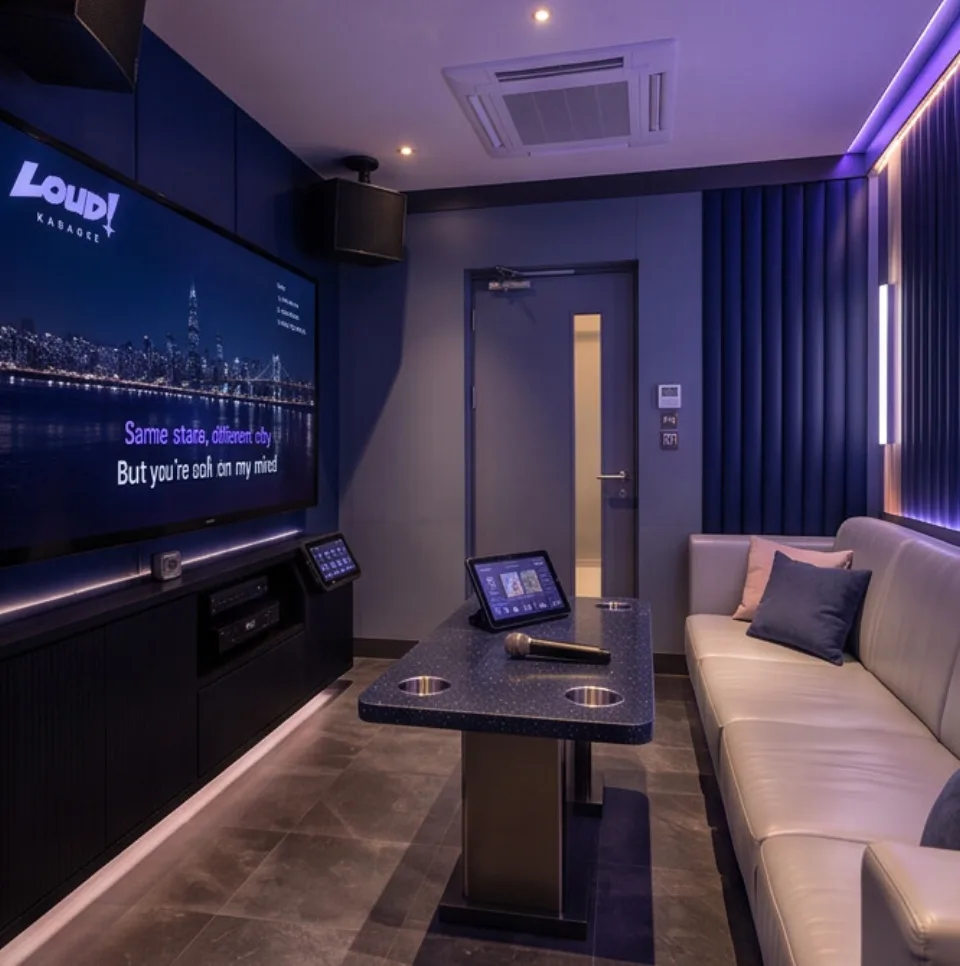 GLOW karaoke room